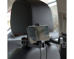 2 Stuks Telefoonhouder Auto hoofdsteun - Achterbank bevestiging - Telelefoonhouder - autostoel – bevestiger – achterin - LOUZIR