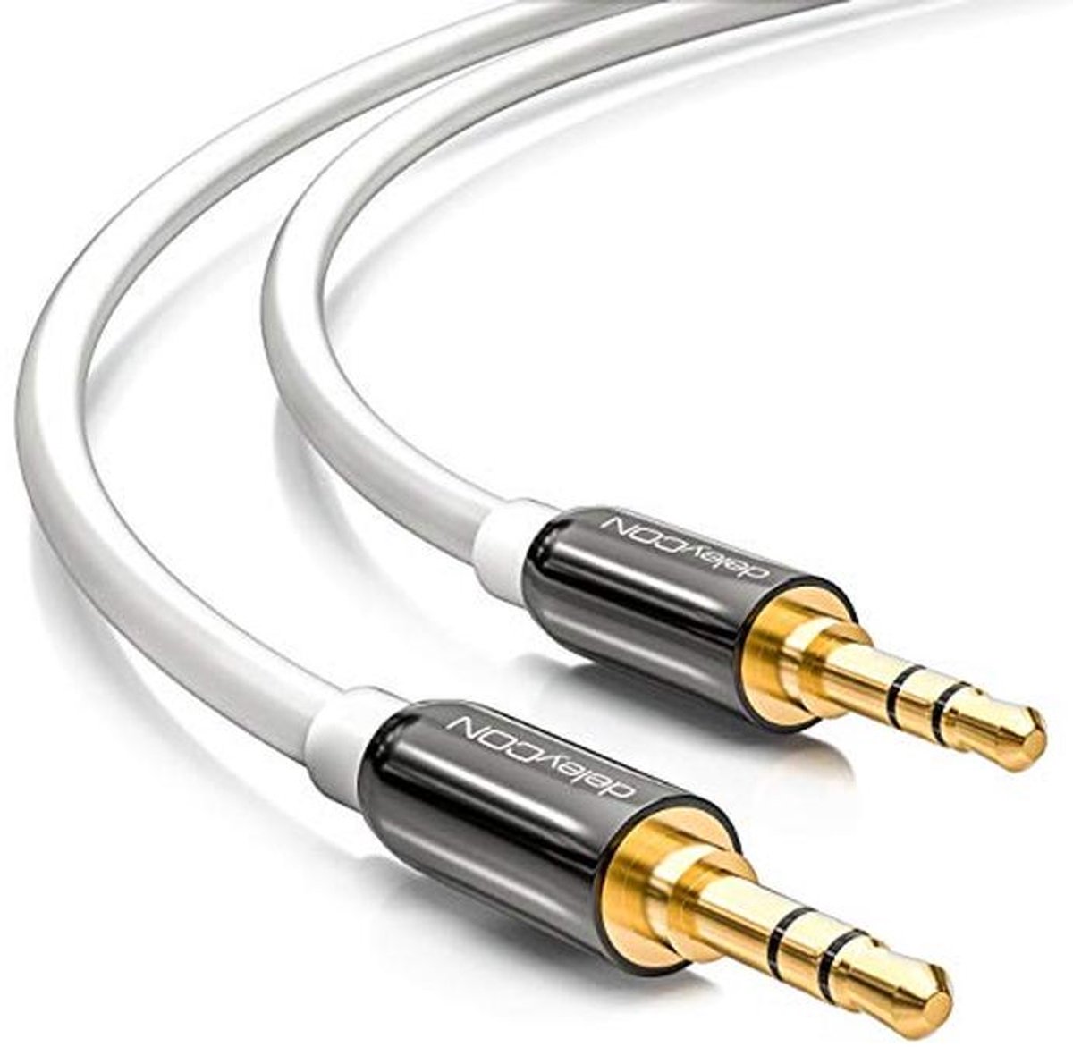 10m 3,5 mm Jackkabel AUX-Kabel voor PC, Laptop, Smartphone, Tablet en Auto - Wit