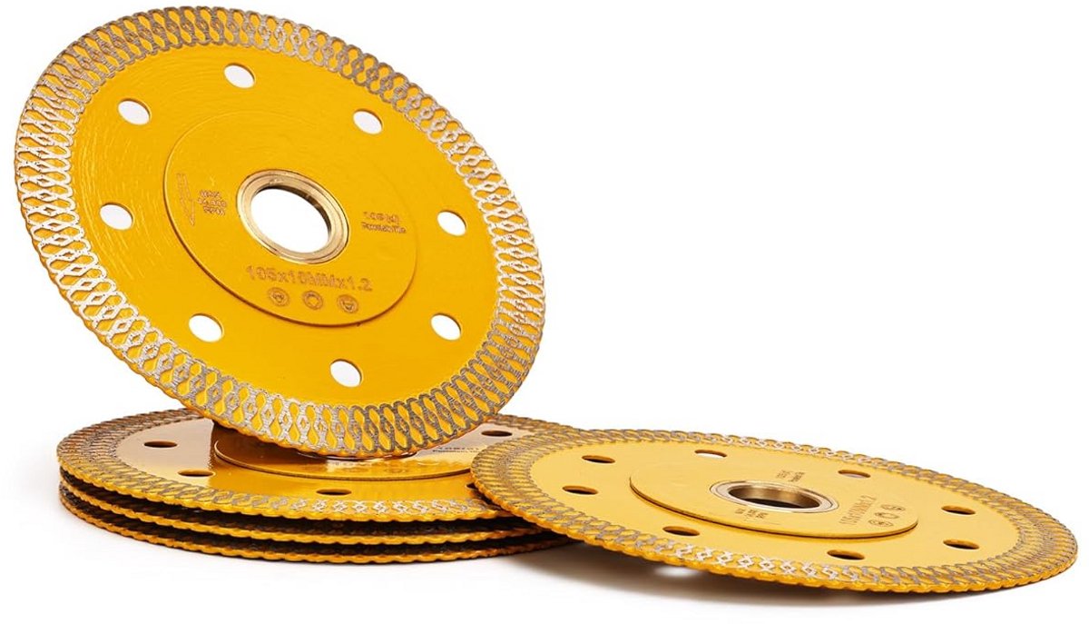 5-Delige Diamantzaagbladen 100mm voor Keramiek en Graniet