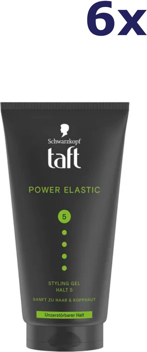 6x Taft styling gel 150ml Power Elastic