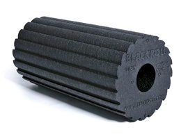 Blackroll Blackroll Flow Foam Roller 30 cm met geribbeld oppervlak voor extra stimulatie - Zwart