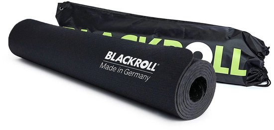 Blackroll Mat Anti-slip Fitnessmat Zwart 185 cm
