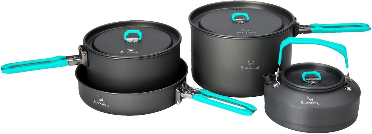 Complete Camping Kookgerei Set voor Outdoor Koken en Backpacken