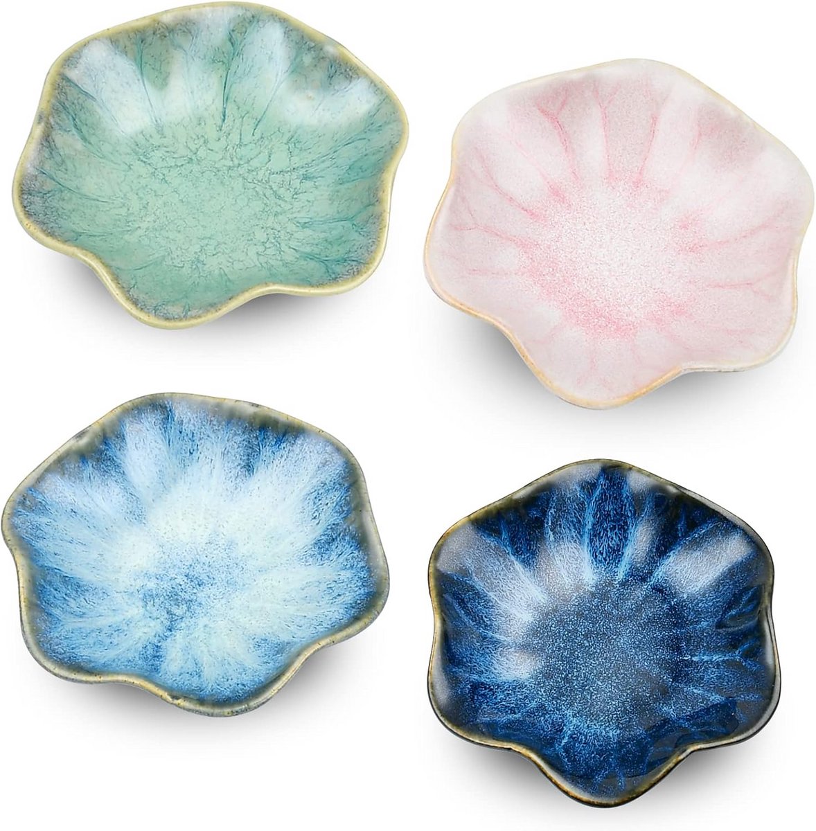 Set van 4 Keramische Lepelhouders voor Tafel en Keuken