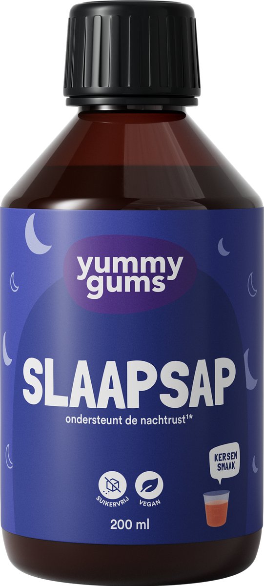 Yummygums - Slaapsap - Suikervrij - Kersensmaak - 200 ml