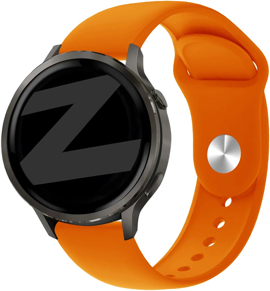 Bandz Sport 'Deluxe' bandje geschikt voor Garmin Vivoactive 4 / Garmin Venu 4 - 45mm / Garmin Venu 3 / Garmin Venu 2 / Garmin Forerunner 570 - 47mm / Garmin Forerunner 265 / Garmin Forerunner 260 - Oranje