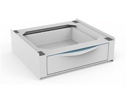 Meliconi Basetorre Extra - D55 x H20 cm - Uitneembare Lade - Stapelset - Antislip - Compatibel met alle wasmachines met een diepte van min. 45 cm - Wasmachineonderdeel & -accessoire - Wit