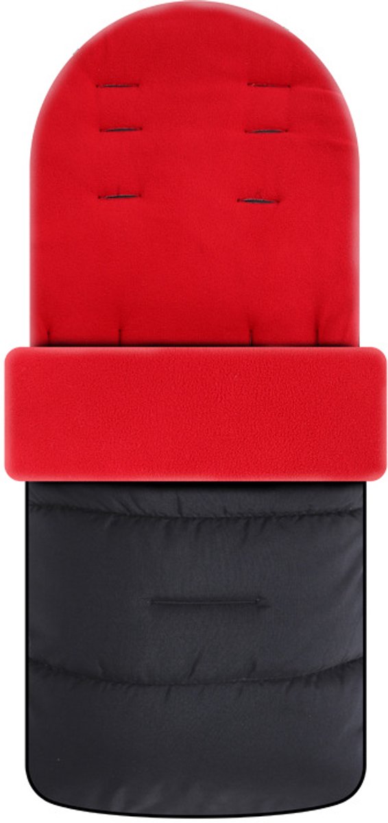 Universele Voetenzak voor Kinderwagen in de Winter - Zachte en Waterafstotende Babyvoetenzak - Warme voethoezen - winddicht - Rood — afbeelding 4