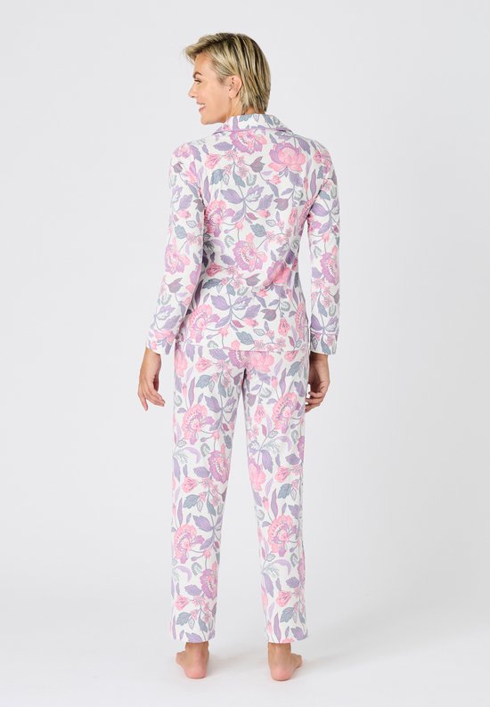 Damart - Pyjama en jersey à boutons - Femmes - Rose - 42-44 (M)