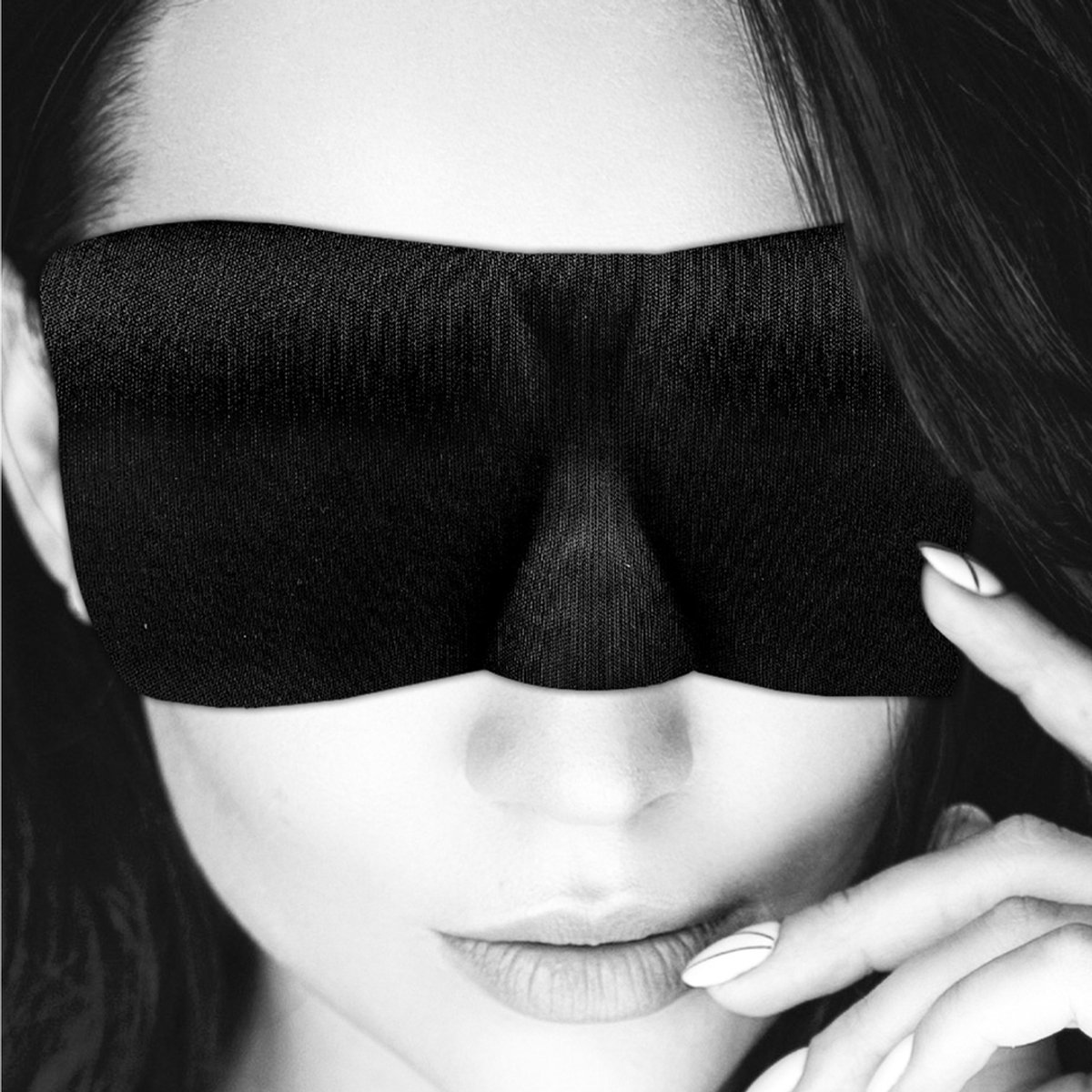 Satin Curvy Eye Mask - With Elastic Straps