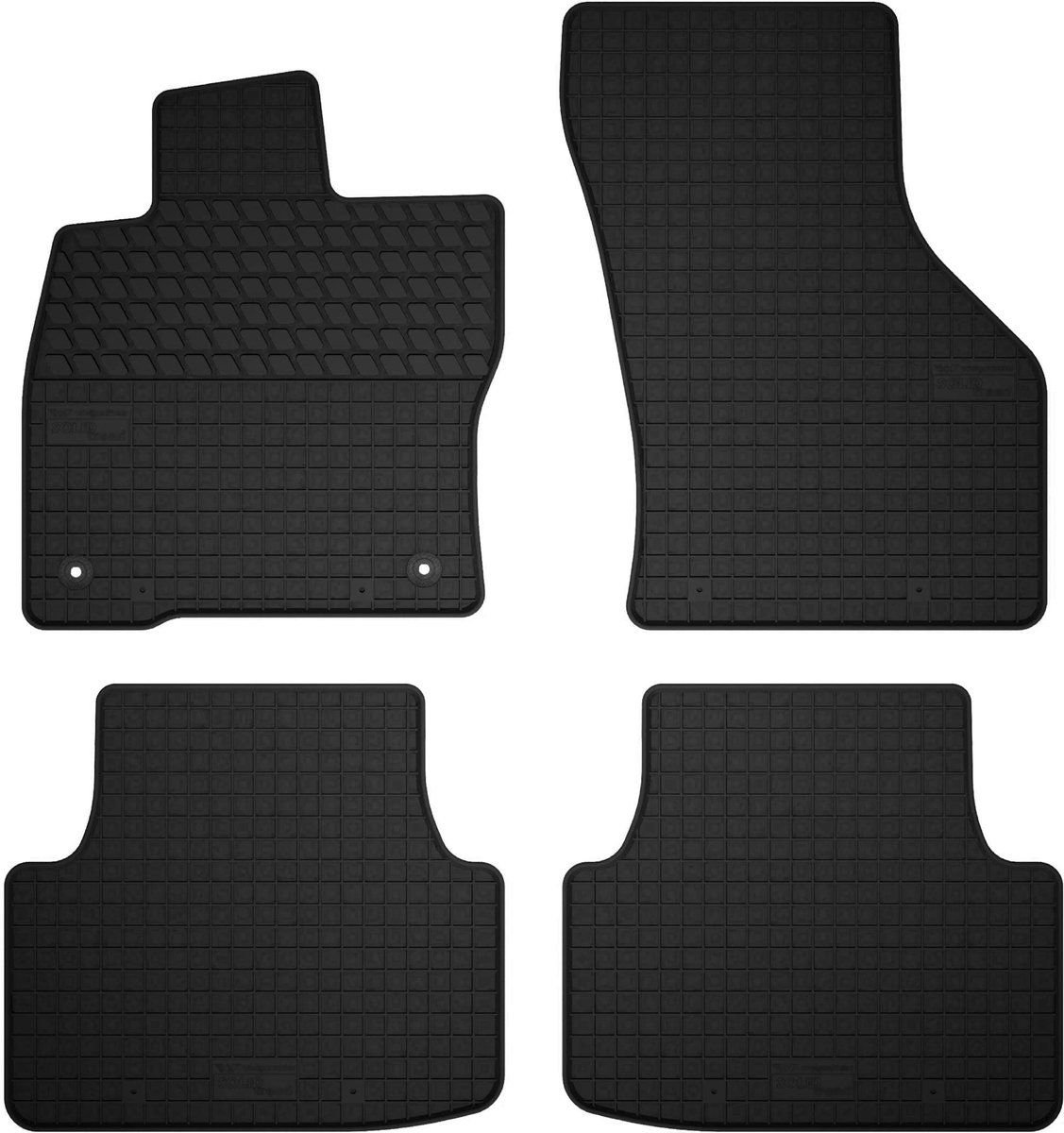 Wielganizator SolidTread – Auto Vloermatten - Seat Leon IV - Sedankompleet - Zwart - Set van 4