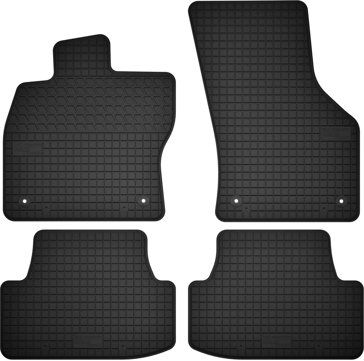 Wielganizator SolidTread - Rubber Autotapijten - Volkswagen Golf VIII - Zwart - Perfecte Pasvorm