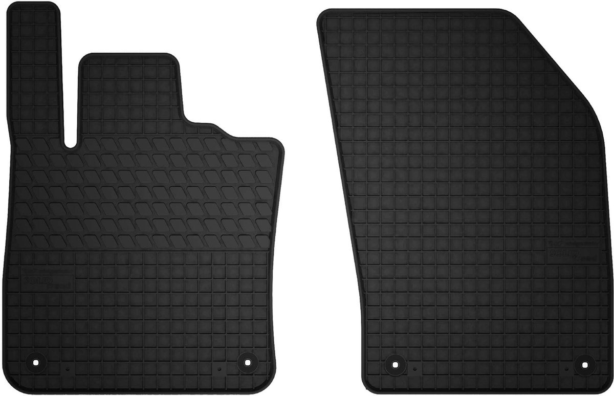 Wielganizator SolidTread - Volvo S60 III Auto Rubber Matten - 2 Stuks - Zwart