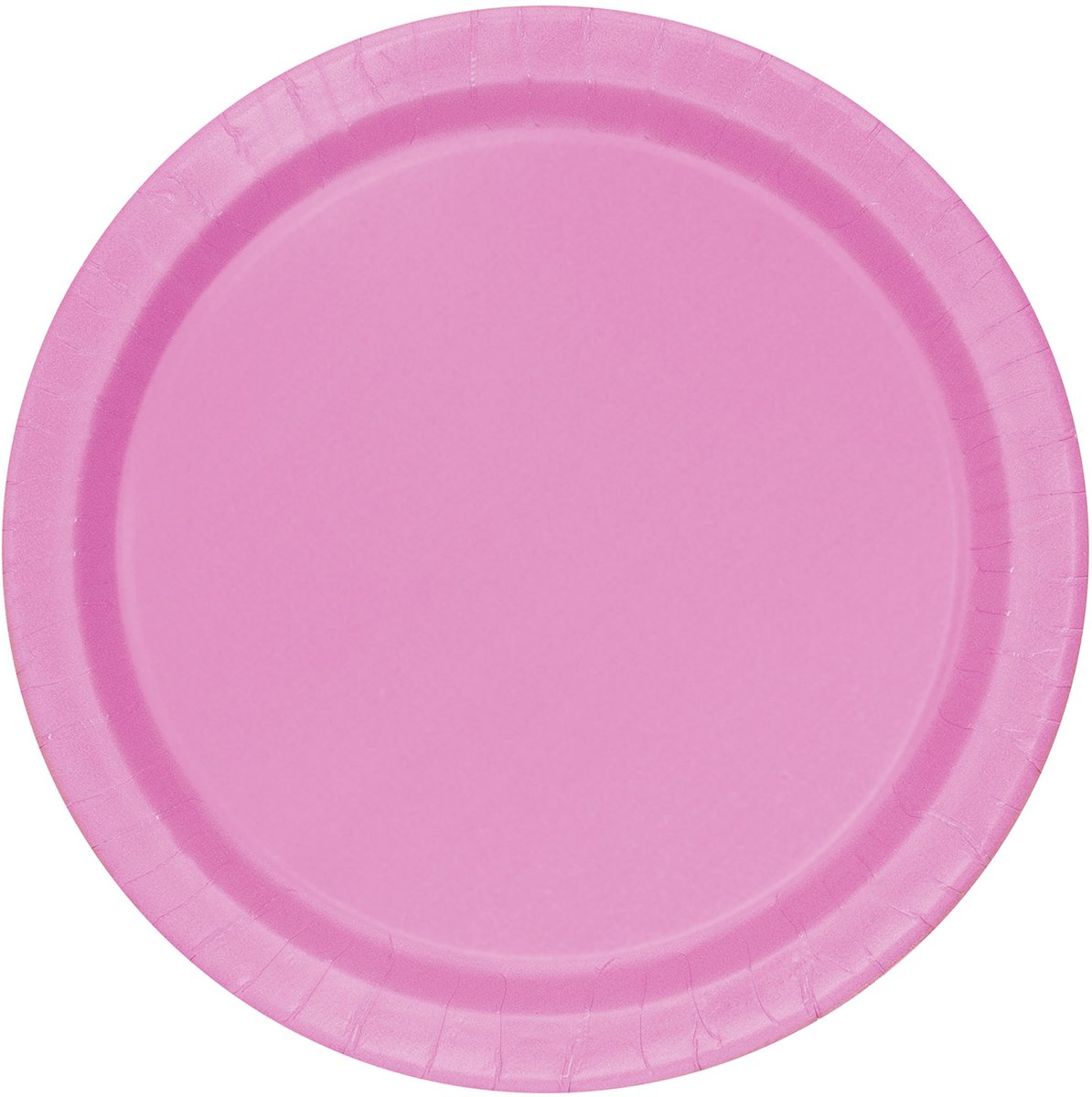 UNIQUE - 16 grote roze kartonnen borden 23 cm voor feest en verjaardag