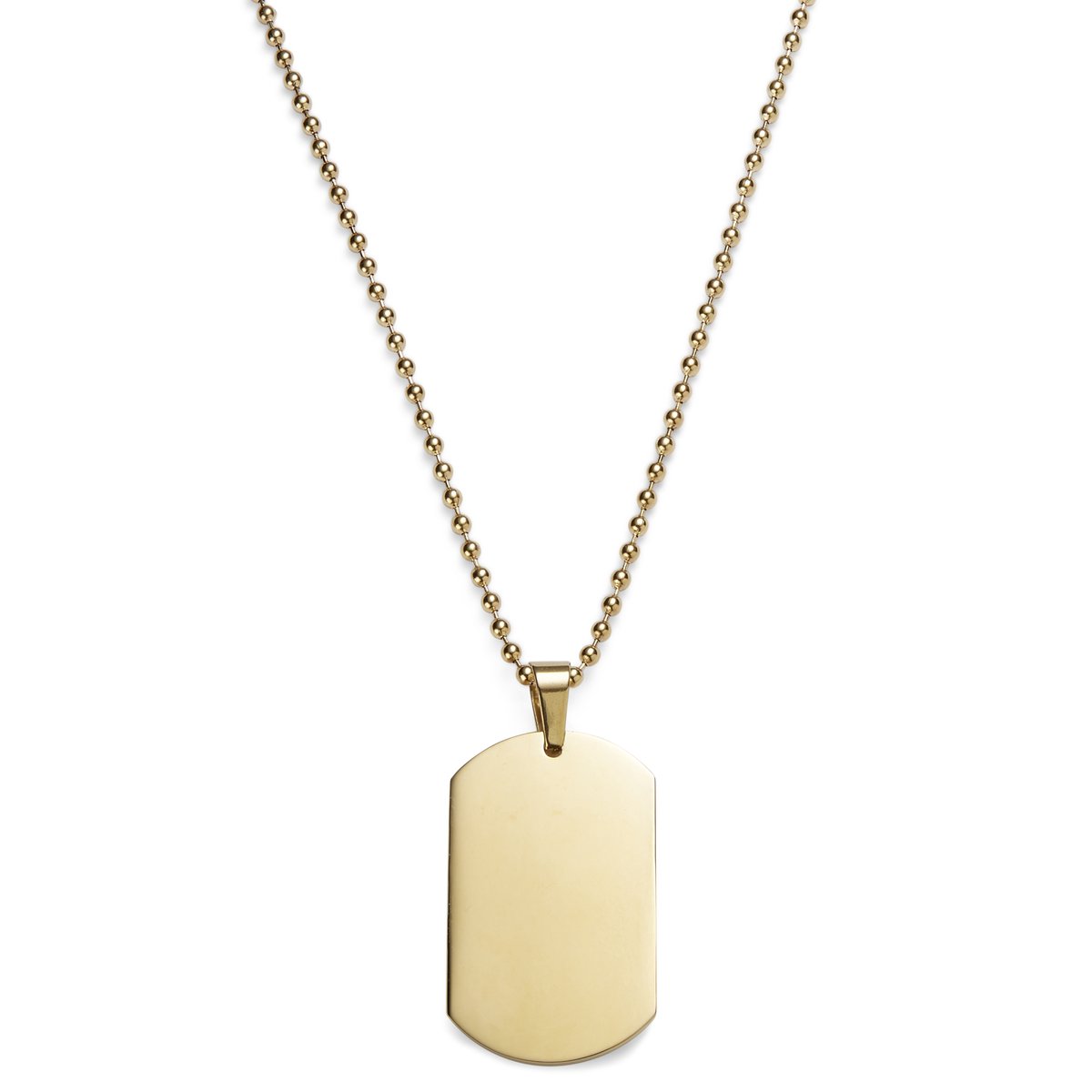 Goudkleurige Dogtagketting