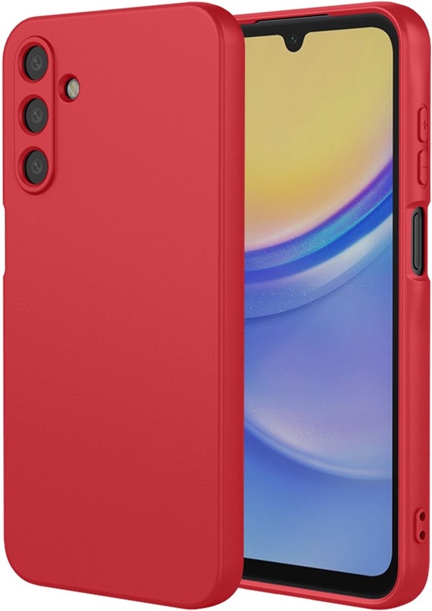 Hoesje geschikt voor Samsung Galaxy A26 - Phonesta Soft Silk Silicone Back Cover - Rood