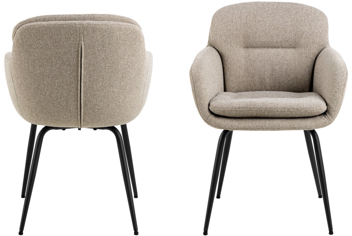 Giga Living Armstoel Martijn Beige - Giga Living
