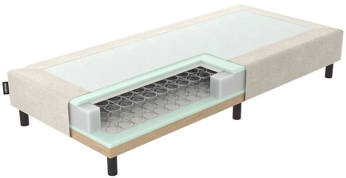 Mörgenn Ideal Boxspring - Losse Box - Luxe Bonellvering - Hotelkwaliteit - Beige - 60x220 cm - 30cm hoog