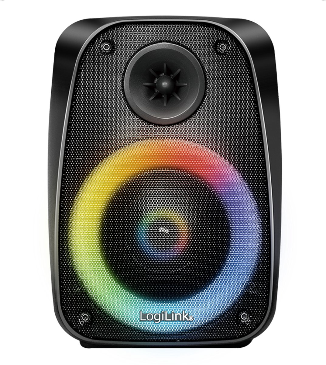 BT 5.0 TWS-luidspreker, 5 EQ-modi, RGB-verlichting, zwart