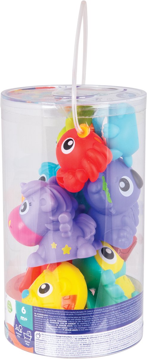 Playgro Badspeelgoed - First Fun Floaties - 8 Stuks- Volledig afgesloten - Baby Speelgoed - baby speelgoed- badspeelgoed - speelgoed baby - badspeeltjes - waterspeelgoed- baby speelgoed 6 maanden Schimmelvrij — afbeelding 3