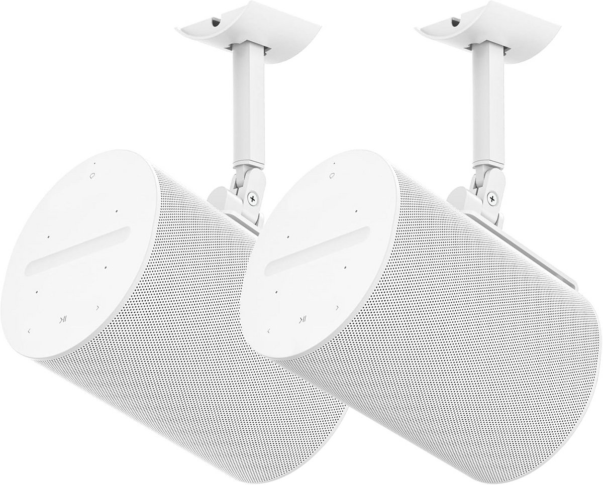 Verstelbare Wand- en Plafondbeugel voor Draadloze Speaker Wit