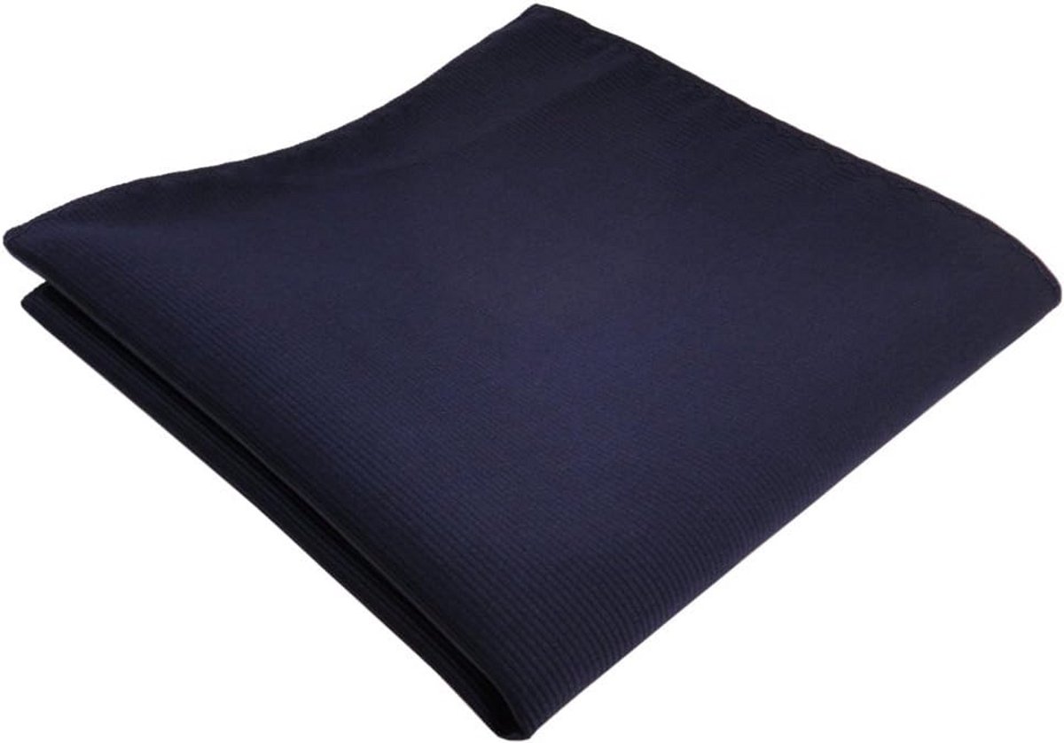 Effen Gekleurde Pochet in Uni Rips Patroon - Heren Zakdoek 30x30 cm