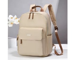Rugzak Dames - Laptoptas 14 Inch - Rugtas Dames Beige / K...