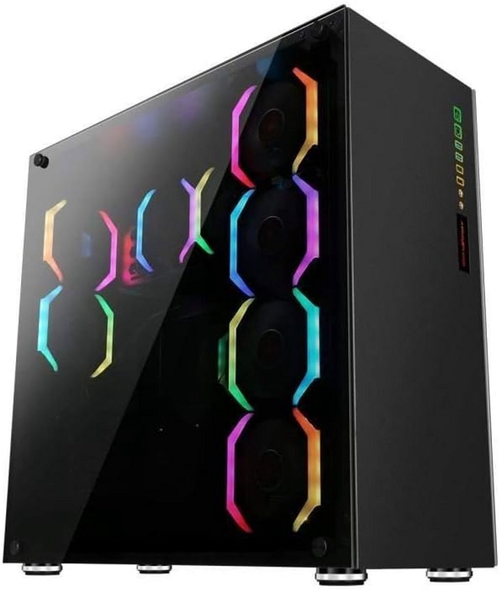 Grote PC Behuizing Grand Tower E-ATX met Uitgebreide Koeling en RGB Fans