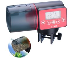 Automatische Visvoederautomaat op Batterijen - 200 ml - Voederautomaat Vissen - Vissen Visvoer Voerautomaat - Slimme, Getimede Visvoeder - Automatische vissenvoerder - Zwart