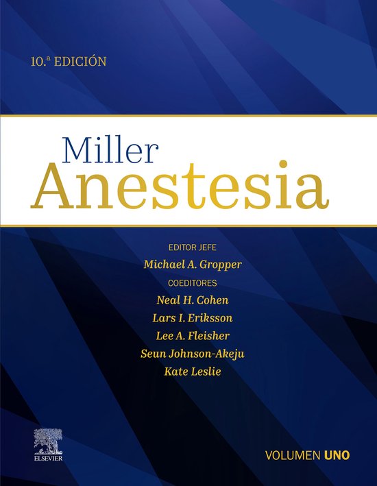 Miller. Anestesia - cover