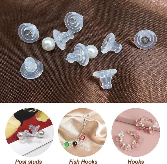 TOAOB Oorbel Stoppers 20 Stuks – Messing, Goud, Vlindersluiting, 4,45x5,85 Mm, Voor Sieraden Maken