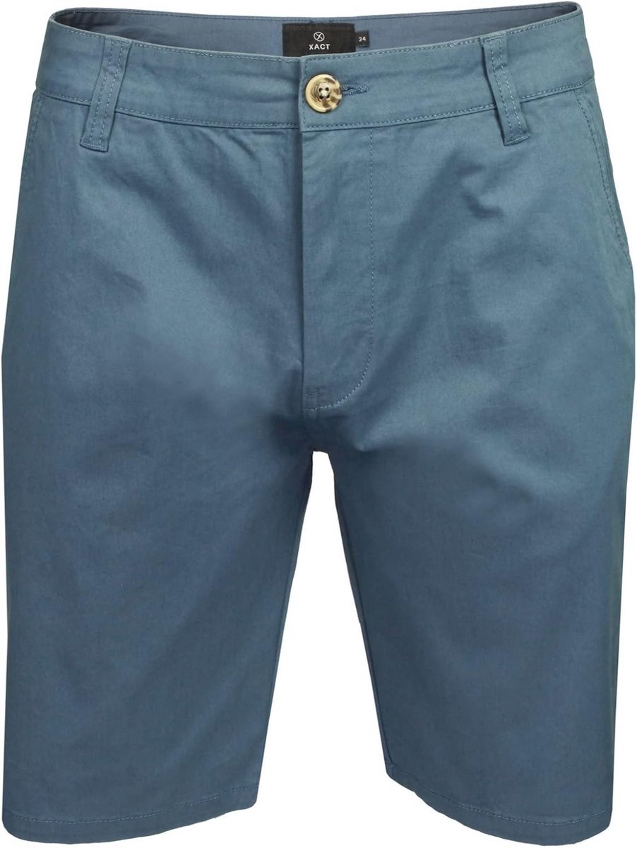 Katoenen Stretch Chino Shorts voor Heren, Normale Pasvorm