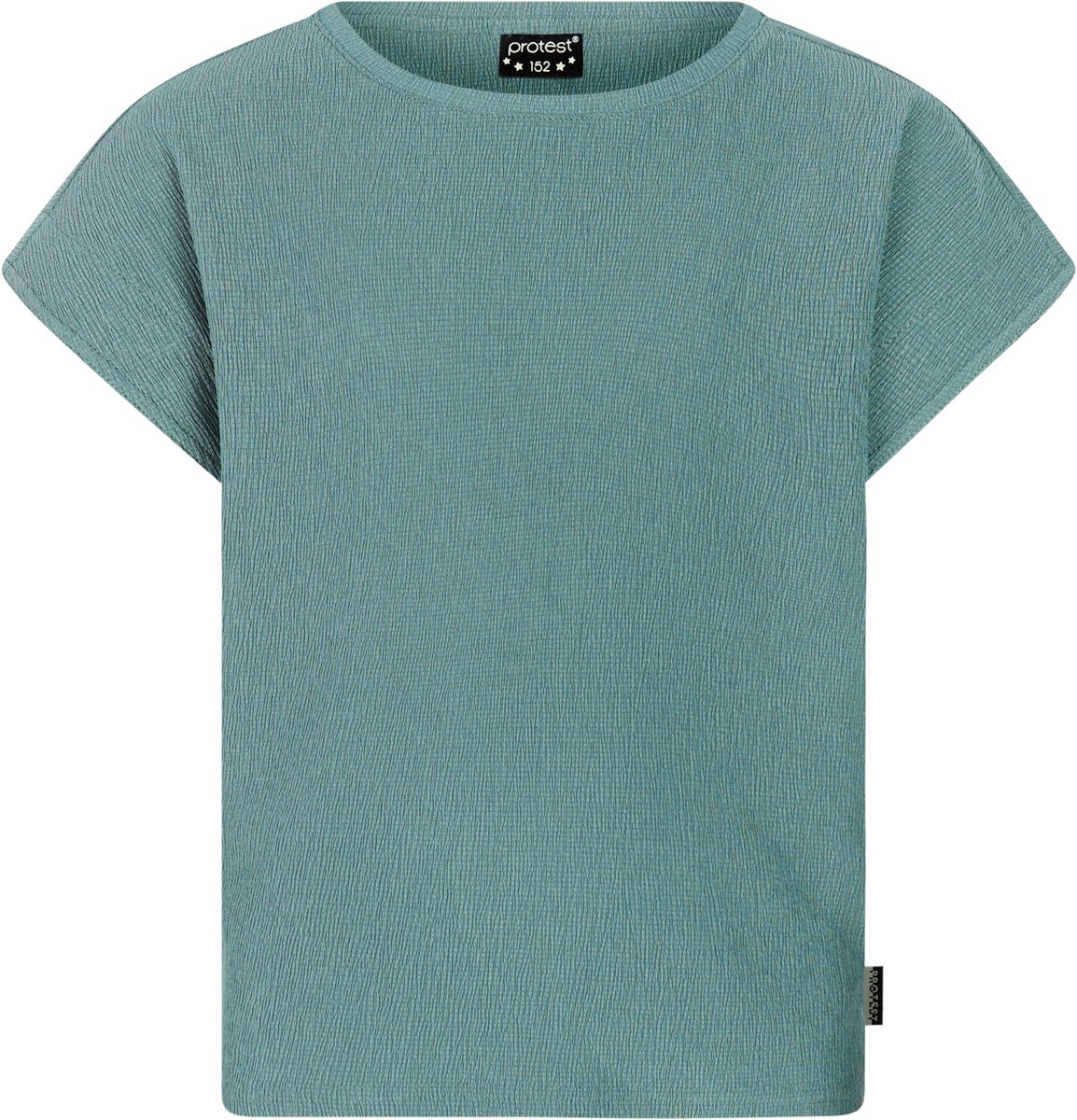 Protest PRTDionna JR T-shirt Meisjes Korte mouwen Ronde hals Loose fit Crème Groen