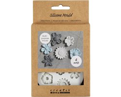 Creativ Company Silicone Vorm Flower H: 0.5 cm L: 1.5-2.5 cm 1 pc