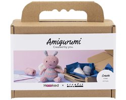Creativ Company haakpakket amigurumi honingbij pastelkleuren katoen.
