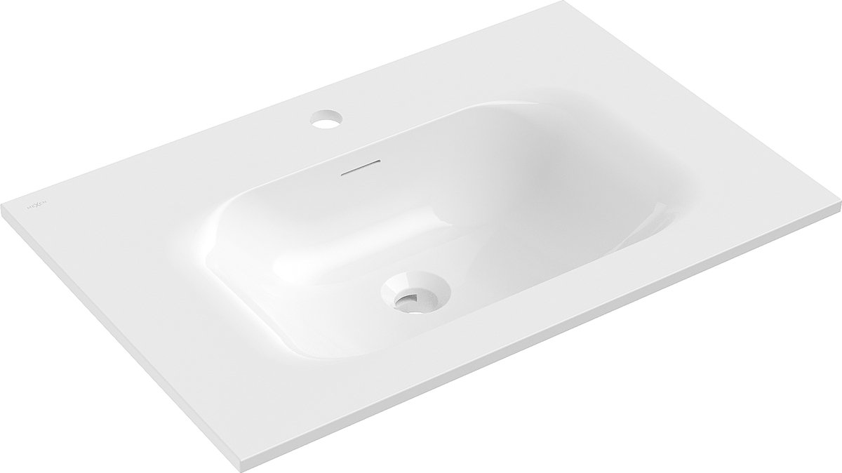 Mexen Vela inbouw wastafel 71 x 46,5 cm, glanzend wit - 25237000