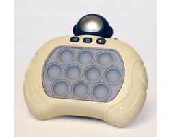 DMG Supply Pop It Game - Astronaut Blauw - Pop It - Pop Or Flop - Fidget Toy - 4 Spelstanden met Licht en Geluid