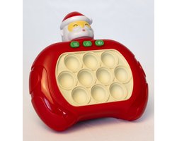 DMG Supply Pop It Game - Kerstman Rood - Pop It - Pop Or Flop - Fidget Toy - 4 Spelstanden met Licht en Geluid