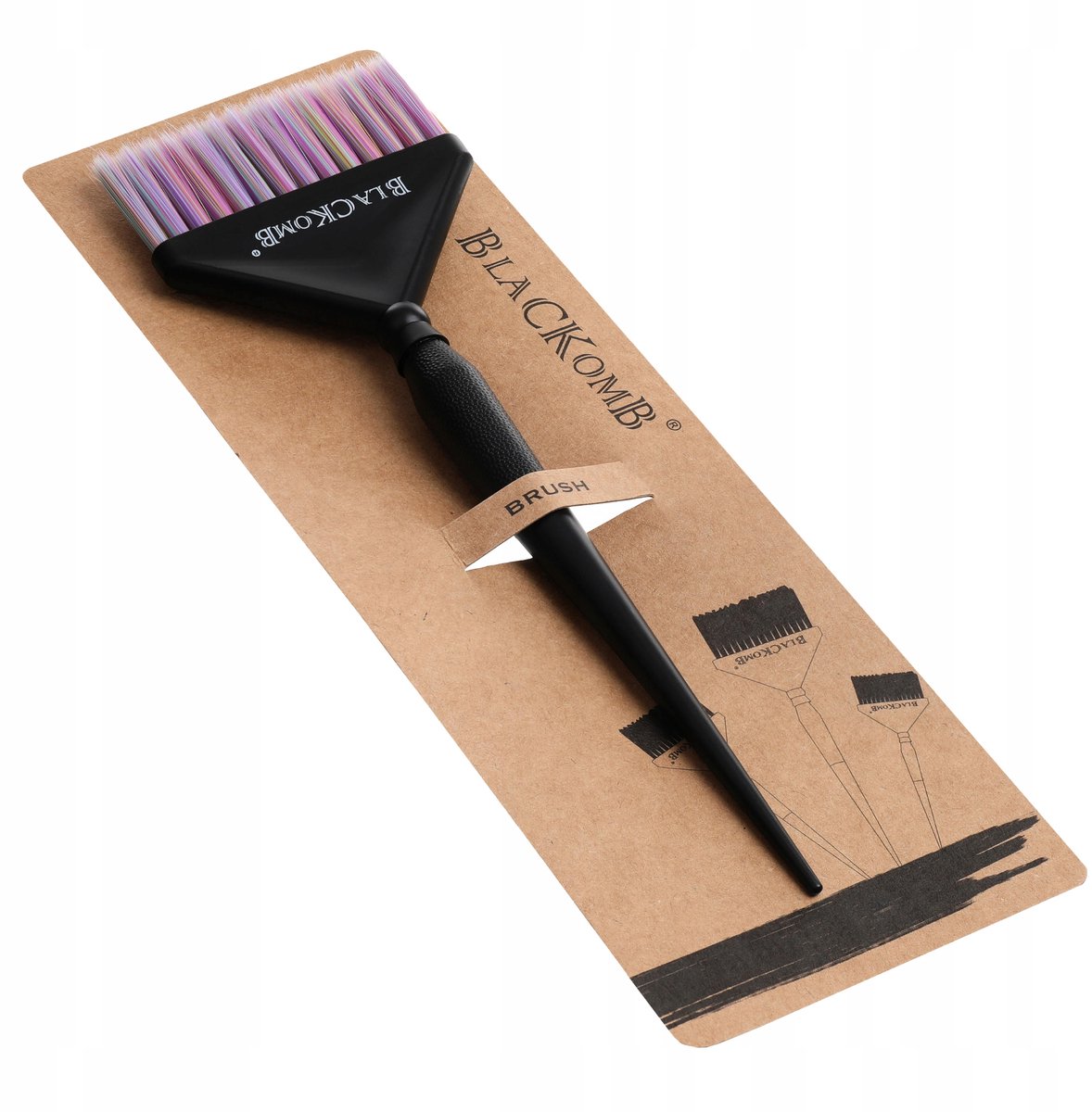 Blackomb haarverfkwast - Grote brede kwast voor haarverf - 6,5 cm