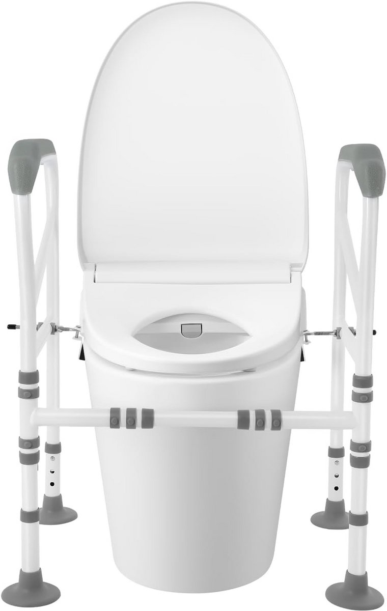 In Hoogte Verstelbaar Toiletsteunframe voor Senioren en Gehandicapten