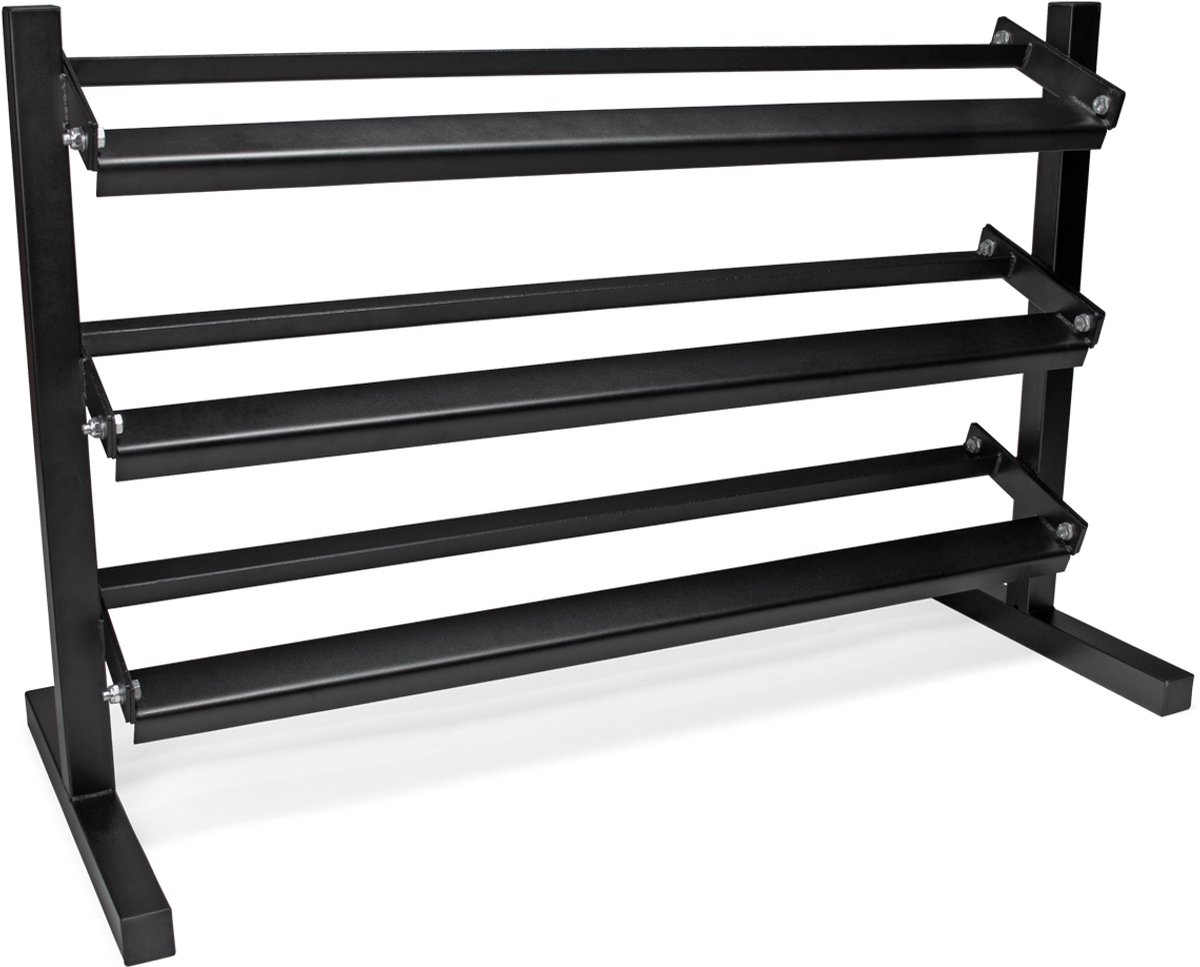 VirtuFit Pro Halterrek - Weight Rack - Fitness - 3 laags