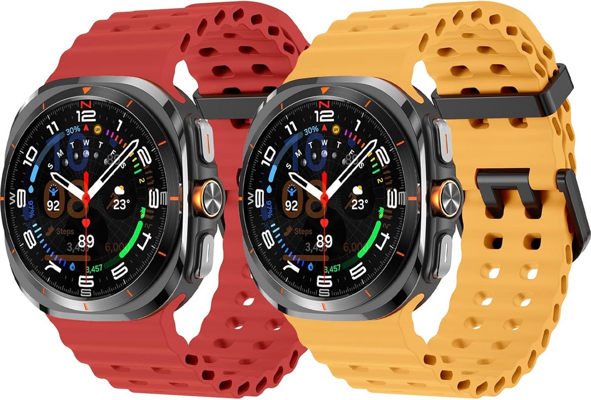 Zachte Siliconen Horlogebandjes voor Galaxy Watch Ultra 47 mm Universeel