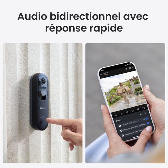 Reolink Deurbel + Home Hub - 4MP - 1:1 Beeld - Slimme Personen-/Voertuig-/Pakketdetectie - Batterij