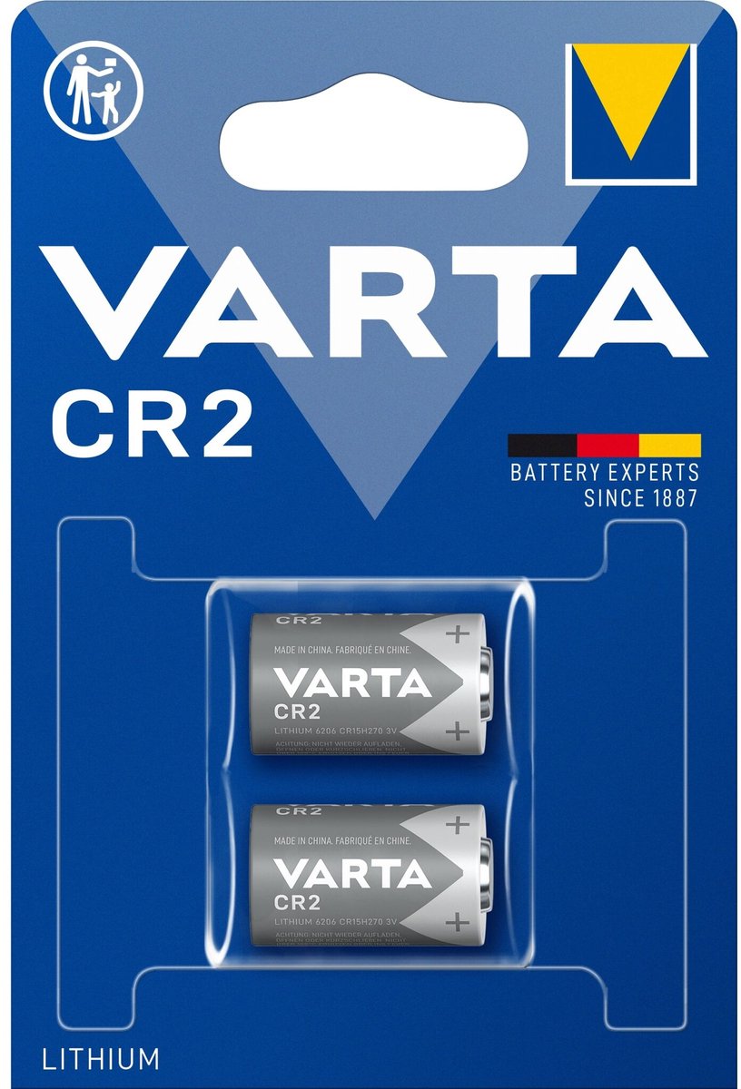 Varta Lithium Batterij CR2 3 V 2-Blister