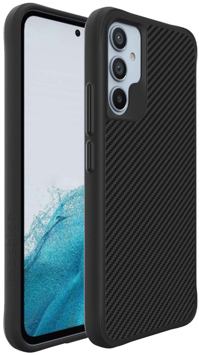 imoshion Hoesje - Geschikt voor Samsung Galaxy A34 (5G) - Hybrid Carbon Case - Zwart