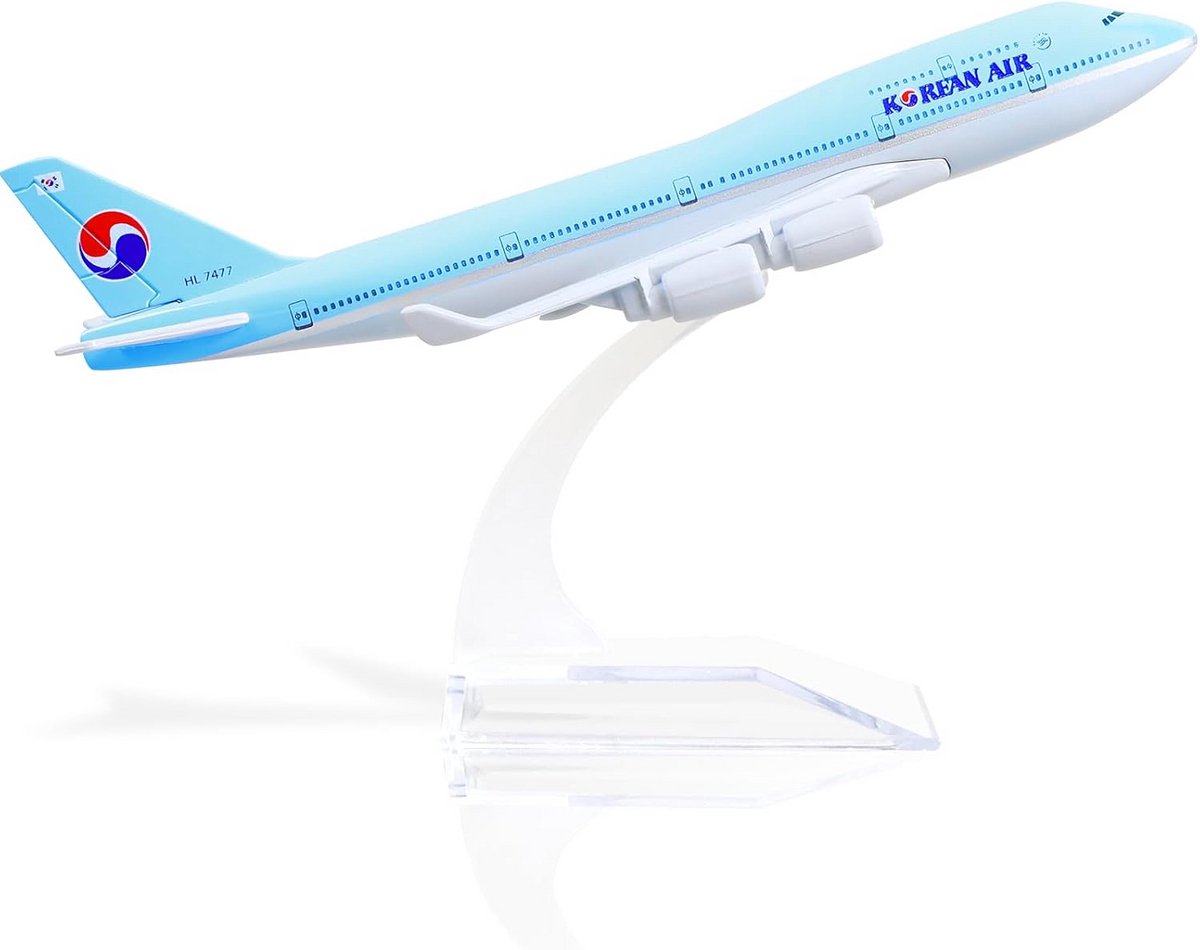 Boeing 747 Modelvliegtuig 1:400 in Die-Cast Metaal met Standaard – Vliegtuigmodel voor Verzamelaars en Luchtvaartliefhebbers