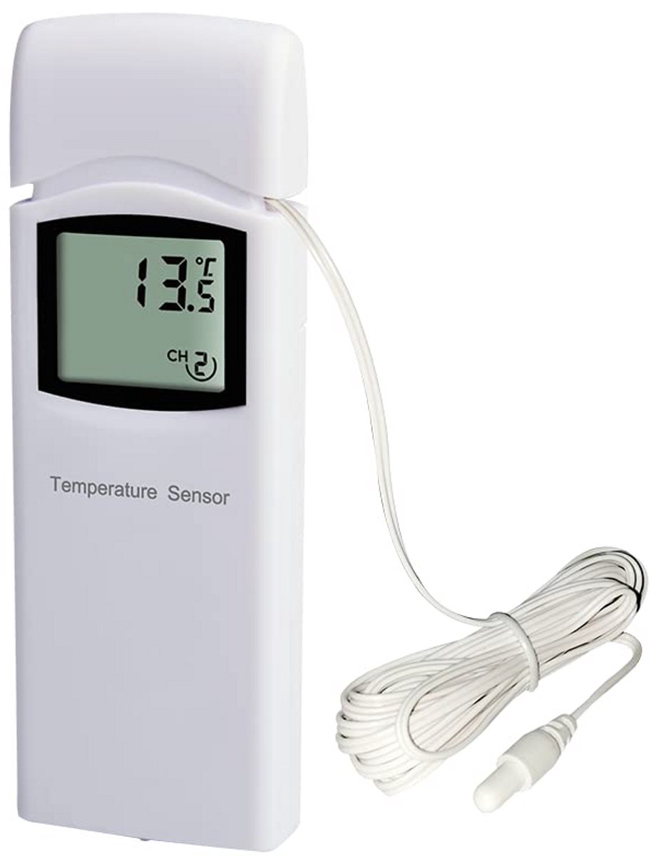 Draadloze temperatuursensor met waterdichte kabel -868 MHz, -40°C tot 60°C