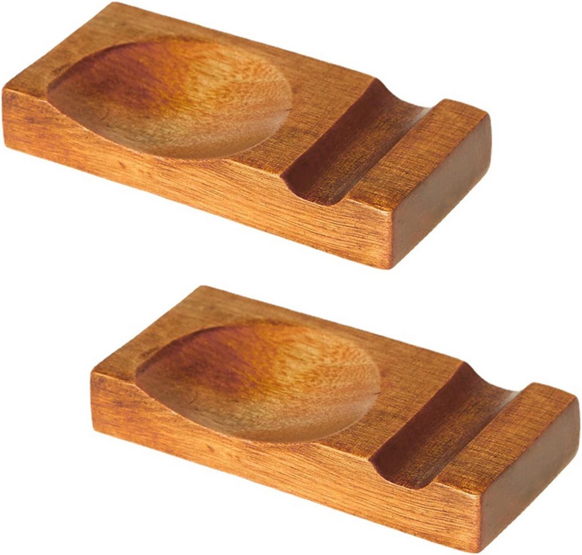 Houten houders voor eetstokjes - Set van 2