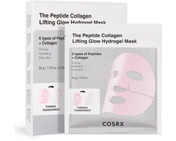 COSRX The Peptide - Collagen - Lifting Glow Hydrogel - Mask - 3 - 3 stuks