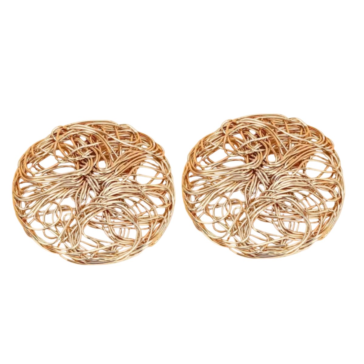 Schoenclips -Wire- goudkleur-5.5 cm- trouwschoenen clips- Charme Bijoux